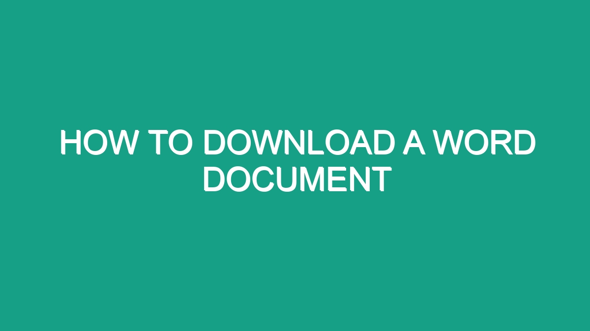 How To Download A Word Document - Android62