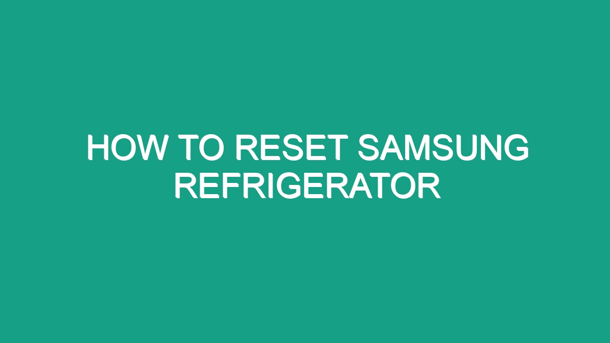 whirlpool refrigerator control panel reset