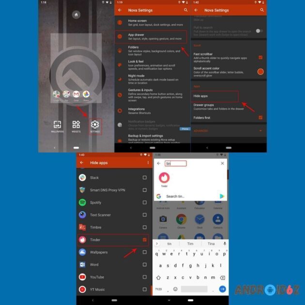 Cara menyembunyikan aplikasi di Android dengan Nova Launcher Prime
