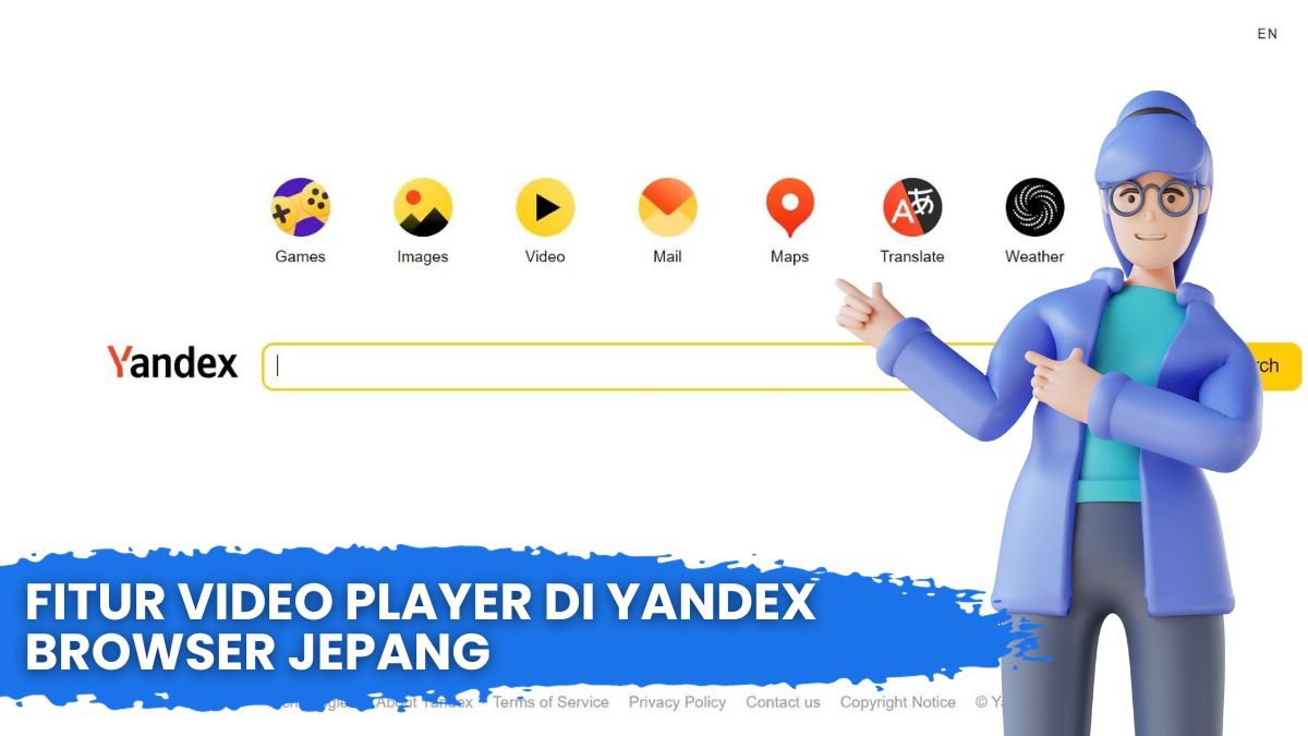 Fitur Video Player di Yandex Browser Jepang