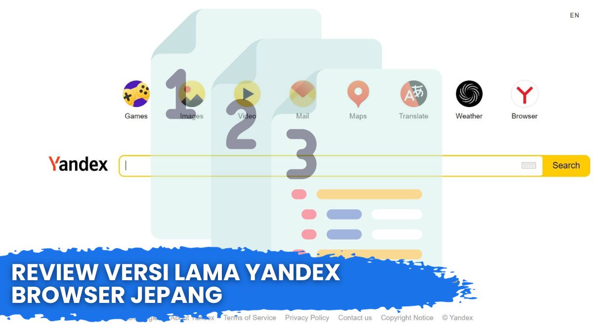 Review Versi Lama Yandex Browser Jepang
